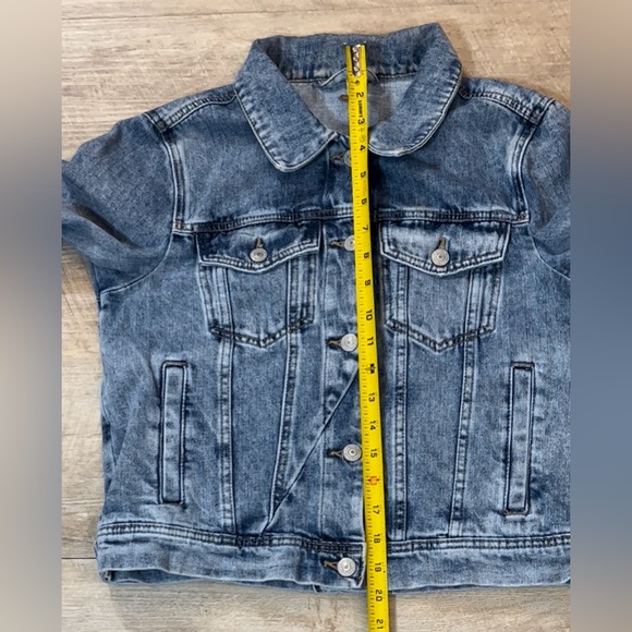 Free People Women’s Rumors Denim Jacket Size Medium - Picture 6 of 7